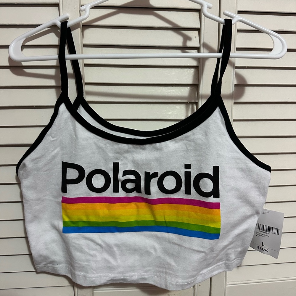 Polaroid crop top